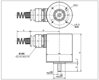 Encodeur Absolu Rotatif B-JXW à Arbre Solide pour Instruments de Mesure de Précision