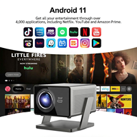 Projecteur Pico Numérique de Cinéma 3D Extérieur, Full HD 1080P 4K-Laser, Vidéoprojecteur de Jeux pour Téléphone Mobile Wifi, 1500 ANSI Lumens, Haute Luminosité