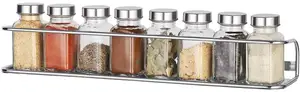 Metal Spice Rack High Quality And Cheap Wall Mount Metal Wire Metal Spice Set Holder Spice Storage Rack For Kitchen