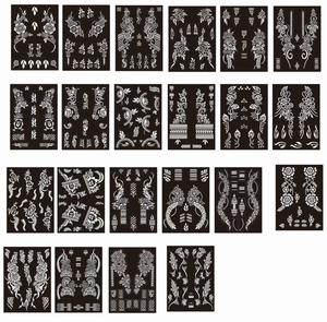 Plantilla de <span class=keywords><strong>Henna</strong></span> cosmética, pintura de color halal, piel, dedo, inmersión, arte de uñas, granate oscuro, color rojo oscuro, venta al por mayor, ODM para fiesta de boda - Product Image 5