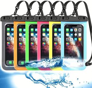 เคสโทรศัพท์กันน้ำ PVC ซองกันน้ำสำหรับโทรศัพท์มือถือ ใช้ใต้น้ำได้ เหมาะสำหรับการเดินทาง ว่ายน้ำ และชายหาด - Product Image 1