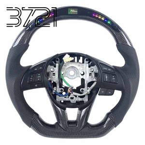 Volante Deportivo de Fibra de Carbono LED para Mazda 6 Atenza y Mazda 3 Axela, Personalizado para Carreras, 2014-2025 - Product Image 1