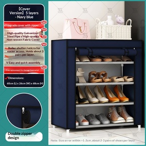 Meuble à chaussures simple multi-niveaux pour entrée <span class=keywords><strong>de</strong></span> maison, rangement anti-poussière, armoire à chaussures pour dortoir et logement locatif, robuste, durable et peu encombrant - Product Image 6