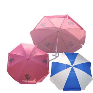 Sombrilla de Jardín Impermeable con Protección Solar, Sombrilla de Patio para Camping, Sombrilla de Playa Moderna de 8 Varillas con Logotipo Personalizado - Product Image 1