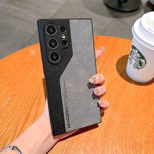 Color a juego Cámara precisión agujero protección para iPhone S25 mate PU cuero cubierta Anti caída piel sensación teléfono caso - Product Image 2