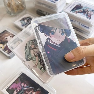 Plastic Storage <b>Box</b> Rectangle Transparent Covered For Cards Organizing <b>Small</b> Items - Product Image 2