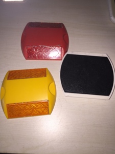 Abs nhựa hai mặt đường Stud tròn rắn phản chiếu mắt mèo đường cao tốc Dấu hiệu cảnh báo giao thông sản phẩm - Product Image 3