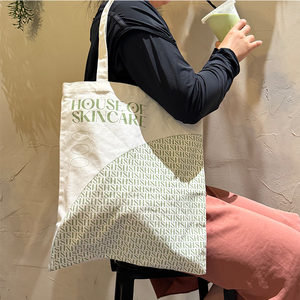 Bolsa de Mano de Lona de Algodón Reutilizable, Portátil, con Diseño Personalizado, Plegable, para Viajes, Compras y Actividades al Aire Libre, Promoción de Fábrica - Product Image 1