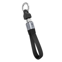 VCOM Cable USB tipo C corto de 13cm con llavero portátil USB4 80Gbps datos 240W PD carga 8K 60Hz UHD Video para banco de energía
