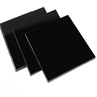 Plaques en plastique acrylique noir brillant ou mat, panneaux en PMMA Perspex opaque noir, feuilles miroir en acrylique noir