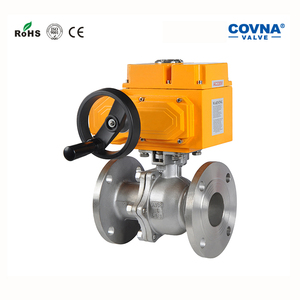 Actuador a Prueba de Explosiones COVNA con Conexión de Brida IP68, Válvula de Bola Motorizada de 2 Vías con Volante Manual - Product Image 4