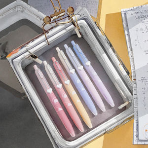 Yimian Kawaii Pastell & Herz-Design 0,5mm Kunststoff-Klickstifte Schwarze Tinte Glatt Schreibende Radierbare Gel-Stifte für Büro & Schule - Product Image 3