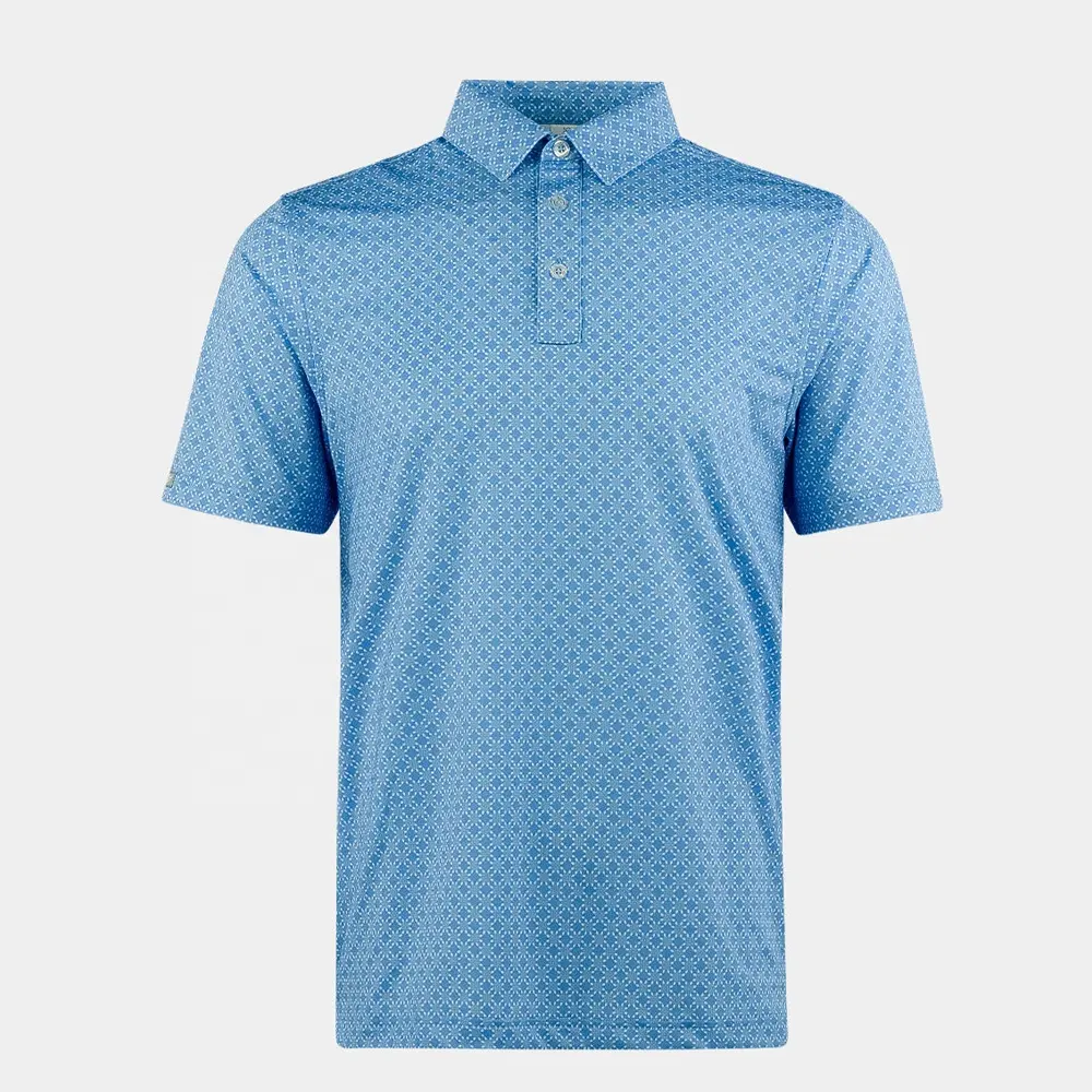 Custom blue polo golf shirts polyester man golf polo