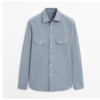 Kemeja Pria Lengan Panjang Bahan Katun Poplin Hijau, Dapat Disesuaikan, Berwarna Solid, Kasual, Bernapas, Kerah Turn-Down, Cocok untuk Musim Gugur