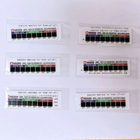 Bande thermométrique LCD réversible 22-53 ° Autocollant indicateur de température pour biberon, étiquette de test de température de l'eau pour lavage nasal