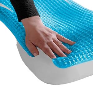 Hot Selling Hals kühlung Gel Memory Foam Kissen Blau OEM 100% Polyester 40 Erwachsene Rechteck Solid 980g Mold Memory Foam - Product Image 1