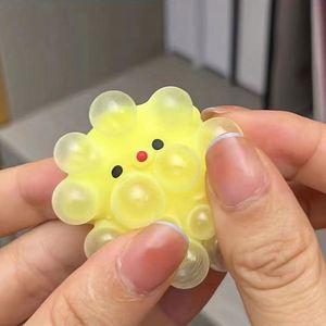 ของเล่นบีบฟองสบู่รูปไก่สีเหลืองสุดนุ่มนิ่ม ตลก ขี้เล่น บีบคลายเครียด ของขวัญสำหรับเด็กและผู้ใหญ่ ช่วยผ่อนคลายความเครียด - Product Image 4