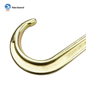 HIDEA <span class=keywords><strong>Crochet</strong></span> en J en acier super allié forgé à froid, trempé, électrogalvanisé, thermolaqué, facteur de sécurité <span class=keywords><strong>4</strong></span>:1 avec trou rond - Product Image 2