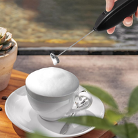 Mini mousseur à lait électrique domestique portatif, batteur à œufs, mélangeur pour café et boissons, fouet à œufs en acier inoxydable pour pâtisserie