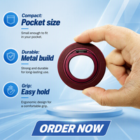 Support de téléphone portable magnétique rotatif à 360 degrés rouge cerise, en alliage d'aluminium et ABS, modèle tendance, vente chaude