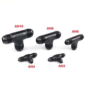 Neuer <span class=keywords><strong>Aluminium</strong></span> AN3 AN4 AN6 AN8 AN10 AN12 Flare-T-Stück-Verbinder, männlicher Adapter, eloxiert, für Öl- und Kraftstoffschläuche - Product Image 6