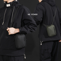 Sac de poitrine décontracté pour homme en nylon, ultra-léger, imperméable, avec fermeture éclair, multifonctionnel, pour outils, avec logo personnalisé