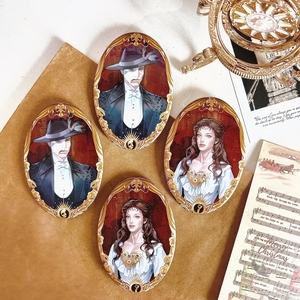 Vigreat 2026 New Personalises logo Metal Tinplate Metal Decorative 58mm Custom Can Heart Shapes Ellipse Anime Maker <strong>Button</strong> <strong>Pin</strong> - Product Image 3