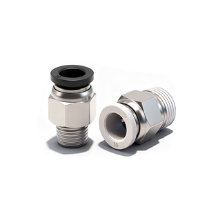 Raccord <span class=keywords><strong>pneumatique</strong></span> droit en plastique PC, connecteur de tuyau d'air à connexion rapide avec filetage BSP/BSPT/NPT pour système de conduite d'air - Product Image 3