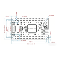 Carte de développement STM32 STM32H7B0 25 MHz Linux 3,3 V 1 Mo SRAM pour convertisseur DC/DC et divers projets