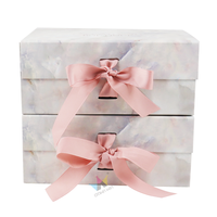 Boîtes cadeaux pliables écologiques Crown Win, design personnalisé, boîte cadeau magnétique, emballage avec ruban, poignée pliable