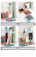 Trampolín Cuadrado Ecológico para Niños, Entrenamiento Sensorial, Trampolín Deportivo de Equilibrio para Interiores, Tabla de Salto, Uso en Gimnasio en Casa, Unisex