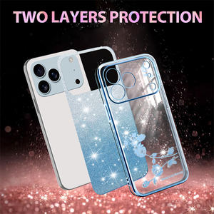 In <span class=keywords><strong>Vogue</strong></span> Chrome Lujosa Funda de TPU para mujer para Samsung A07/A17/A56/A36/A26/A16/A55/A35/A04 Gradient Sparkling Phone Cases Cover - Product Image 4