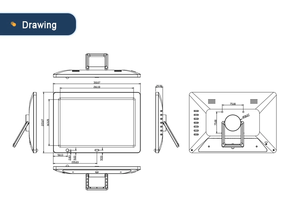 15.4 "giá rẻ thương mại Tablet PC màn hình cảm ứng A64 1 gam + 8 gam Android 6.0 công nghiệp Android Tablet PC - Product Image 6