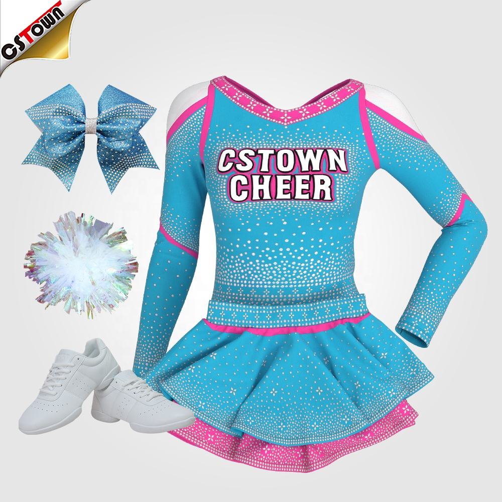 高品質チアダンスコスチュームユニフォーム。世界中のチアリーディング