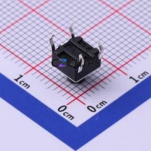 TS666CJ Tactile <b>Switch</b> Through hole Component (THT)-4P,6x6mm <b>Switch</b> Single Pole Single Throw Round Button 2.5N Through Hole - Product Image 2