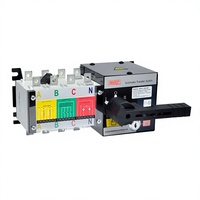 Fournisseur chinois ATS, type PC, 160 ampères, 400V, IP53, modèle RP5D-160/4P, commutateur de transfert automatique à 4 pôles, commutateur de changement de source d'alimentation