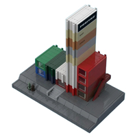 Bloques de Construcción Personalizados para Empresas, Modelo Arquitectónico de Edificio de Empresa, Juego de Ladrillos Emblemáticos, OEM, ODM, Regalo Promocional