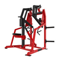Machine à ramer Iso-Lateral multi-positions commerciale, équipement de musculation assis à charge libre pour l'entraînement des muscles du dos