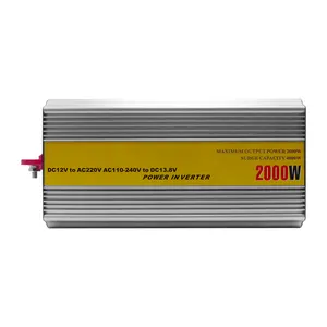 2000W Modified Sine Wave Power Inverter Car Inverter DC 12V 24VTo AC 110V 220V Solar Power Converter for Electrical Appliance