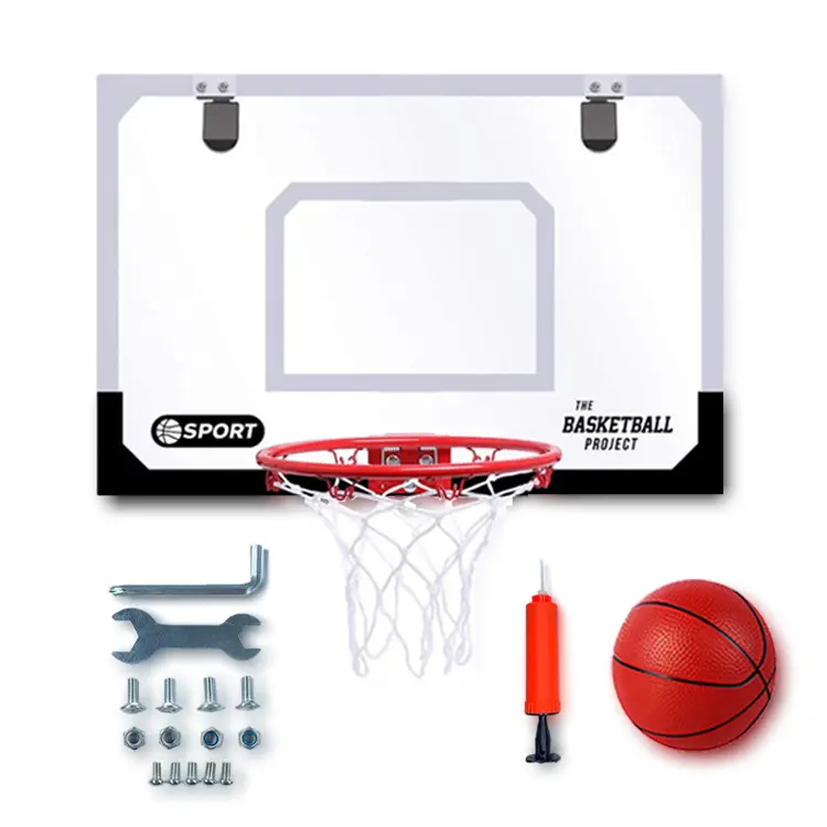 Wall Mount Indoor Kids Outdoor Adjustable Portable Mini Basketball Hoop Accessories Included