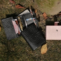 Mini A5 A6 A7 5 anneaux à couverture rigide portefeuille à feuilles mobiles Portable bloc-notes Agenda organisateur en cuir PU planificateur reliure à anneaux