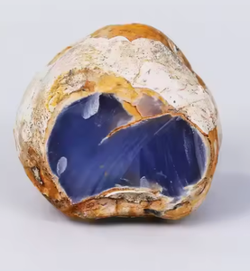 Pierre brute de calcédoine bleue naturelle en gros, origine turque, cristal pour l'équilibre émotionnel, soulagement de l'irritabilité, guérison, vente en gros - Product Image 5