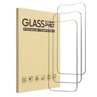 Protection d'écran en verre trempé pour iPhone 15 14 13 12 11 Pro 16Pro, logo personnalisé, couverture intégrale, lot de 3