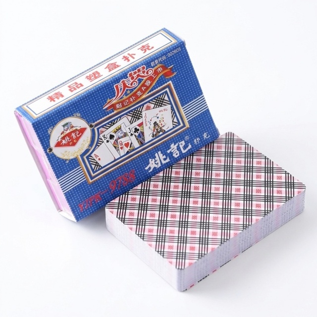 Premium Anti-Cheat Blue Core Paper Playing Cards for Global Casino Club Texas Holdem Game Entertainment