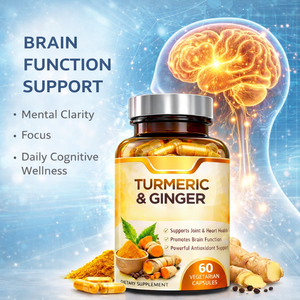 แคปซูลขมิ้นและขิง ผลิตภัณฑ์เสริมอาหาร 60 แคปซูลมังสวิรัติ ลดการอักเสบ บำรุงข้อต่อ สารต้านอนุมูลอิสระ สูตรสมุนไพร - Product Image 3