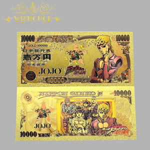 Nuovo <span class=keywords><strong>Anime</strong></span> Giapponese <span class=keywords><strong>JOJO</strong></span> 2026 Placcato in Oro 24K per Collezione - Product Image 2