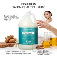 Nouveautés : Gel Douche Corporel en Vrac Naturel à l'Huile d'Argan du Maroc, Gel Douche Hydratant et Blanchissant au Lait