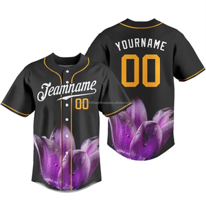 เสื้อเบสบอลตามสั่งเสื้อใส่เล่นแนวสตรีทเสื้อออกกำลังกายสไตล์สตรีทเสื้อพิมพ์ลายแบบเต็มหมายเลขโลโก้ตามสไตล์ - Product Image 2