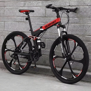Bicicleta de Montaña Plegable de 21 Velocidades al por Mayor, Bicicleta de Montaña Plegable de 26 Pulgadas para Adultos Hombres - Product Image 4