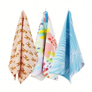Essuie-vaisselle nid d'abeille ultra absorbant à séchage rapide Rts Waffle Kitchen avec boucle de suspension, couleur unie - Product Image 1